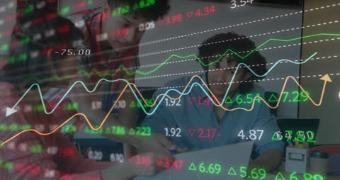 Business Team Analyzing Financial Data Infographic