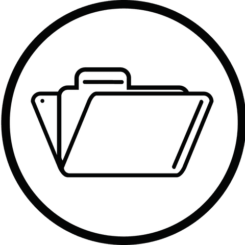 minimalist folder icon on transparent background - Download Free Stock Videos Pikwizard.com