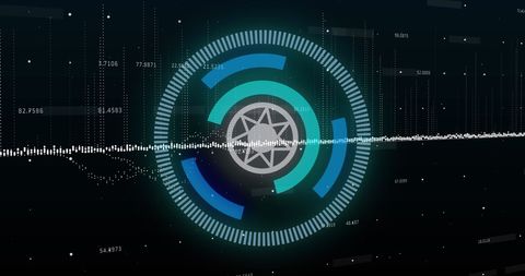 Data Processing Animation with Digital Interface Elements - Download Free Stock Images Pikwizard.com