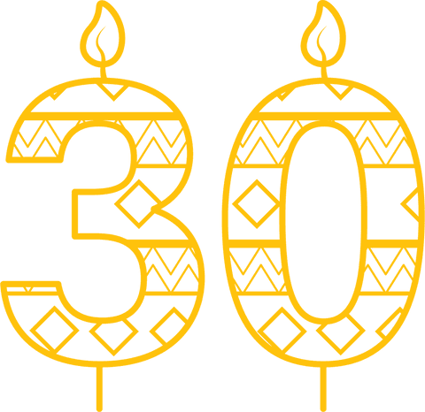 Transparent Vector Candles in Number 30 for Celebration - Download Free Stock Videos Pikwizard.com