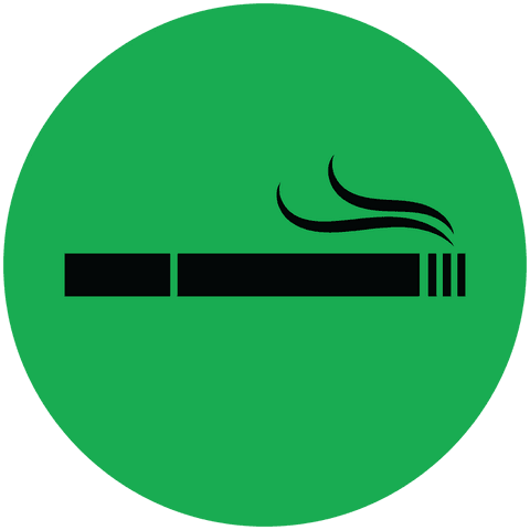 Transparent Smoking Zone Icon On Green Circle - Download Free Stock Videos Pikwizard.com
