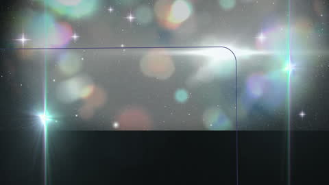 Magical Glowing Lights with Sparkling Stars Background