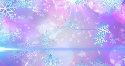 winter's icy spectrum: magical snowflakes dance in soft pastel glow - Download Free Stock Images Pikwizard.com