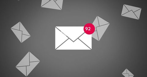 Email Notification with Overwhelmed Inbox Concept - Download Free Stock Images Pikwizard.com