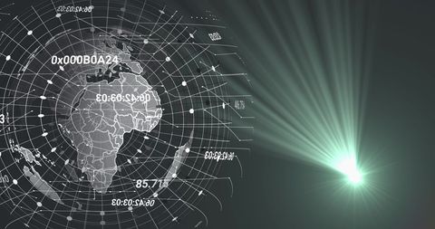 Global Data Integration with Digital Interface - Download Free Stock Images Pikwizard.com