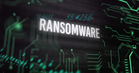 Digital Ransomware Threat with Tech Aesthetics