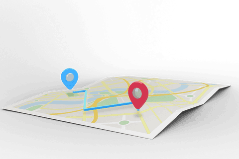 transparent navigation map with red and blue pins vector - Download Free Stock Videos Pikwizard.com