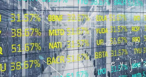 High-Tech Data Center Corridors and Floating Stock Information