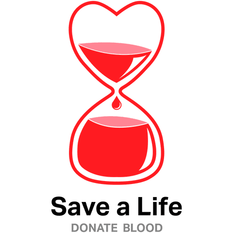 Save a Life Donate Blood Heart Hourglass Concept Illustrative Design - Download Free Stock Videos Pikwizard.com
