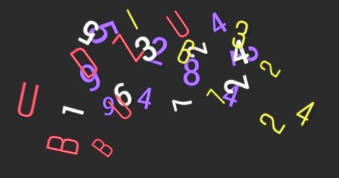 Floating Digital Numbers and Alphabets on Dark Background - Download Free Stock Images Pikwizard.com
