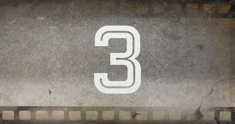 vintage film countdown number with grunge texture - Download Free Stock Images Pikwizard.com