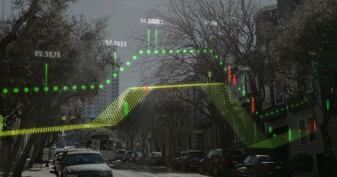 Innovative Technology Overlap City Transportation Charts