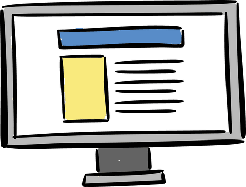 minimalist computer monitor digital illustration with transparent elements - Download Free Stock Videos Pikwizard.com