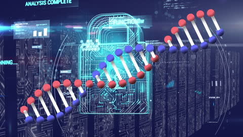 Innovative DNA Data Processing in Technology Concept