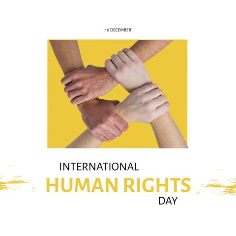 Diverse Hands United Celebrating International Human Rights Day - Download Free Stock Templates Pikwizard.com