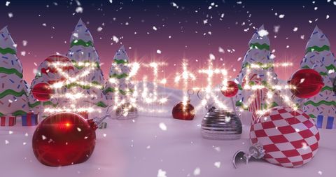 Festive Winter Wonderland with Chinese Christmas Lights