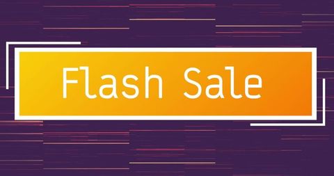 Vibrant flash sale graphic with dynamic light trails