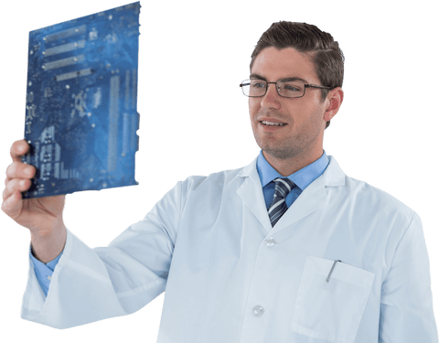 transparent view scientist examining circuit board - Download Free Stock Videos Pikwizard.com