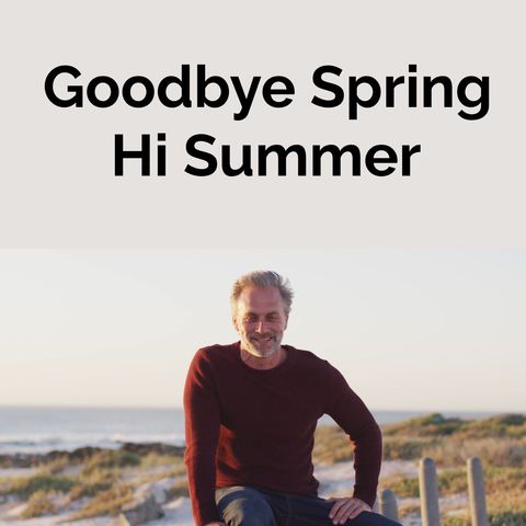 welcoming summer text with man enjoying beach - Download Free Stock Templates Pikwizard.com