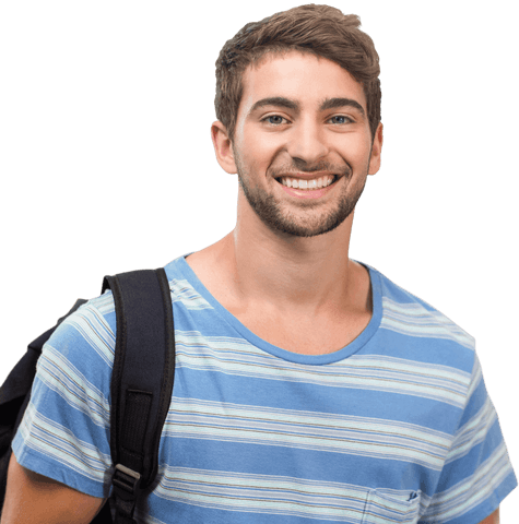 Smiling College Student with Backpack Isolated on Transparent Background - Download Free Stock Videos Pikwizard.com