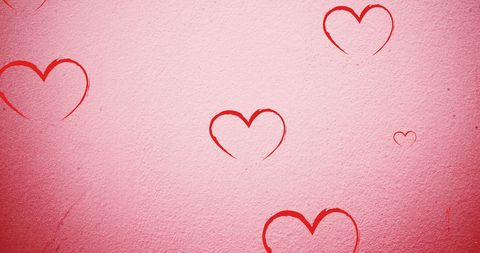 Falling Hearts on Pink Background for Celebration and Love - Download Free Stock Images Pikwizard.com