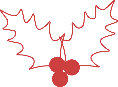 red holly leaves and berries on transparent background - Download Free Stock Videos Pikwizard.com