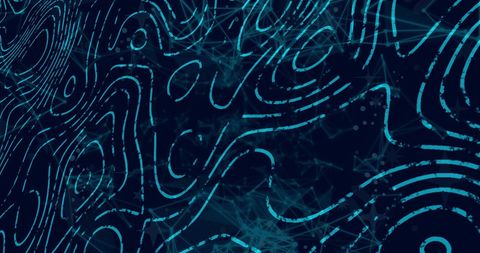 Abstract Digital Light Trails Over Blue Background - Download Free Stock Images Pikwizard.com