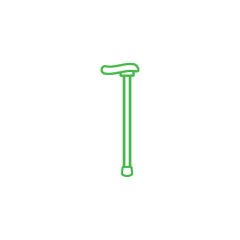 line art walking cane on transparent background with curved handle - Download Free Stock Videos Pikwizard.com