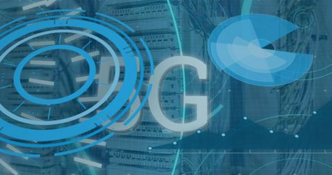 5G Technology Over Digital Interface in Server Room - Download Free Stock Images Pikwizard.com