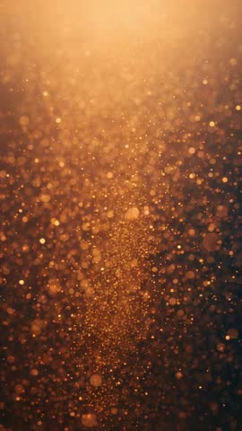 Golden Particle Vortex Vertical Video Glowing Bokeh Dust Motion Background