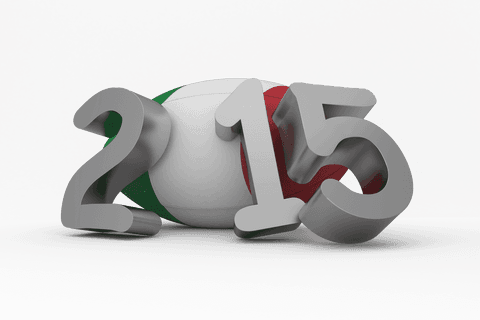 2015 rugby date with transparent silver numbers and italy flag theme - Download Free Stock Videos Pikwizard.com