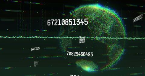 Global Data Processing Network with Spinning Globe - Download Free Stock Images Pikwizard.com