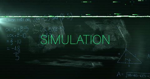 Futuristic Technology Simulation with Math Equations Background - Download Free Stock Images Pikwizard.com