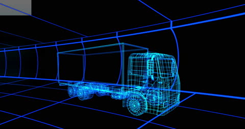 Digital Lorry Concept Visualization in Technology Interface