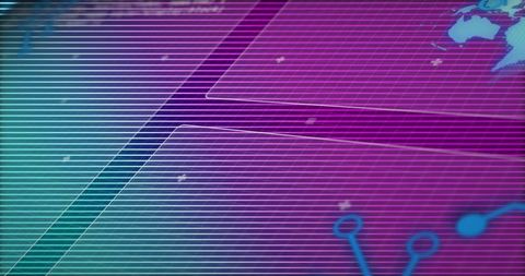 Neon cyber interface background showing futuristic ui panels, circuit nodes and globe glow