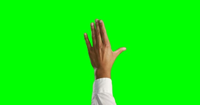 Hand Gesturing in Front of Green Screen Background - Download Free Stock Images Pikwizard.com