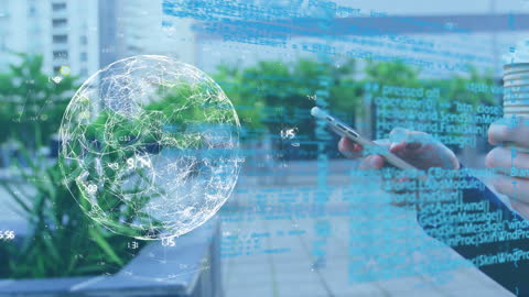 Digital Connectivity and Data Exchange Global Concept