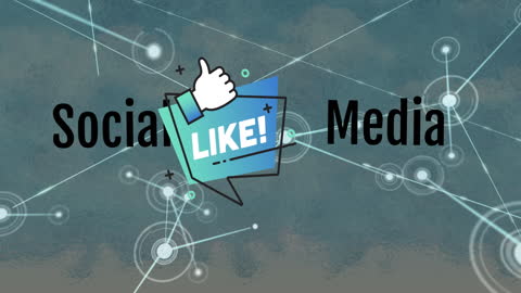 Social Media Concept with Digital Connections Background