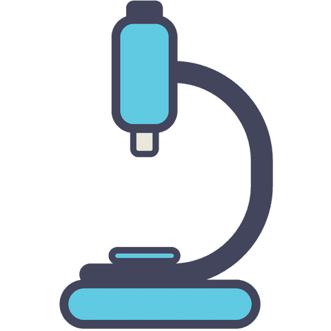 stylized blue microscope on transparent background illustration - Download Free Stock Videos Pikwizard.com