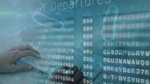 Interactive Flight Board Displaying Vital Travel Information