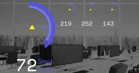 Business Software Displaying Stock Market Data in Modern Office - Download Free Stock Images Pikwizard.com