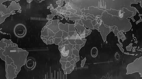Innovative Digital World Map with Data Exchanging Elements