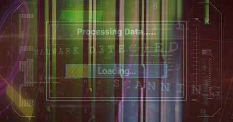 Digital Data Processing and Cybersecurity Visualization - Download Free Stock Images Pikwizard.com