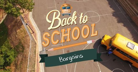 Back to School Bargains Advertisement Creative Design