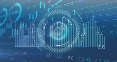 Digital Dashboard with Stock Market Data and Interactive HUD