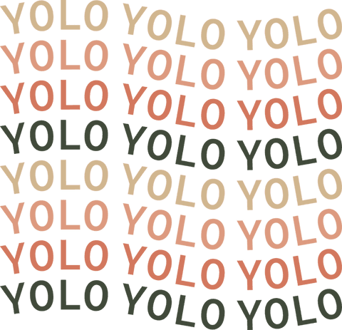 multicolor yolo typography pattern on transparent canvas - Download Free Stock Videos Pikwizard.com