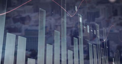 Abstract Financial Data Analysis on Urban Background - Download Free Stock Images Pikwizard.com
