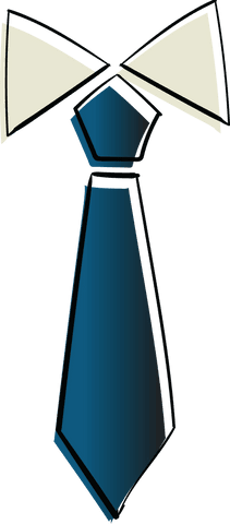 White Collar and Blue Tie Graphic on Transparent Background - Download Free Stock Videos Pikwizard.com