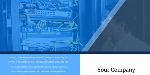 Network Solutions Company Brochure Template - Download Free Stock Templates Pikwizard.com
