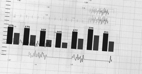Statistical Data Analysis with Bar Charts and Graphs - Download Free Stock Images Pikwizard.com